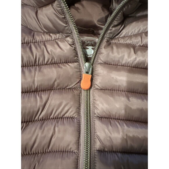 Save The Duck Kids Size 4 Years Puffer Coat Soft Purple Animal Free 4T - Picture 4 of 16